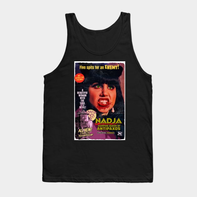 Nadja: Vampire Queen of Antipaxos Tank Top by UnlovelyFrankenstein